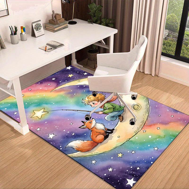 Prince's Nightly Embrace Carpet, Chair Rug,Rug for Office Bedroom living rooms, Doormat decor Fan Gift Christmas Gift