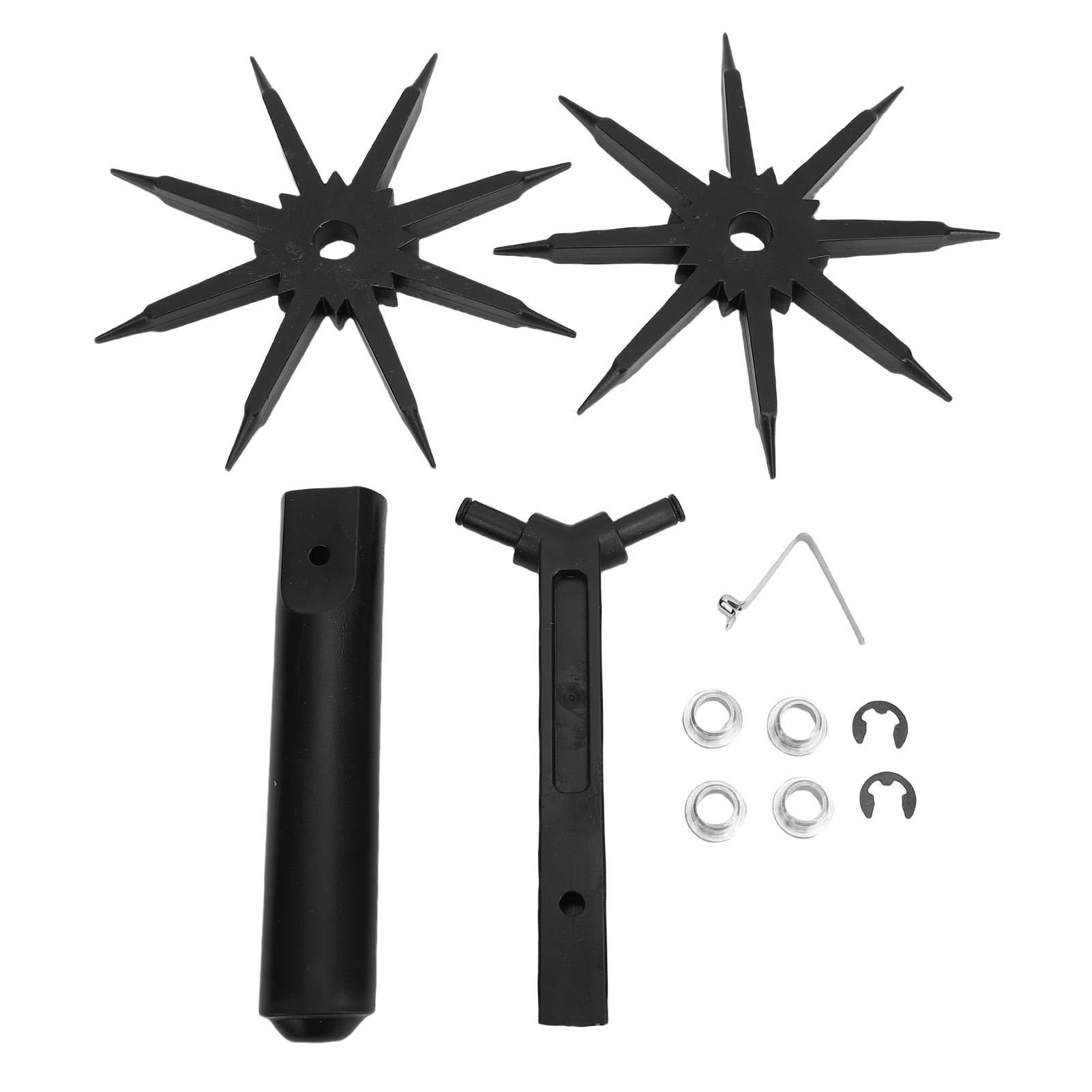 

Садовый роторный культиватор Роторный культиватор Ручной культиватор Легкий Садовые грабли Скарификатор почвы для посадки вокруг почвы растений чёрный