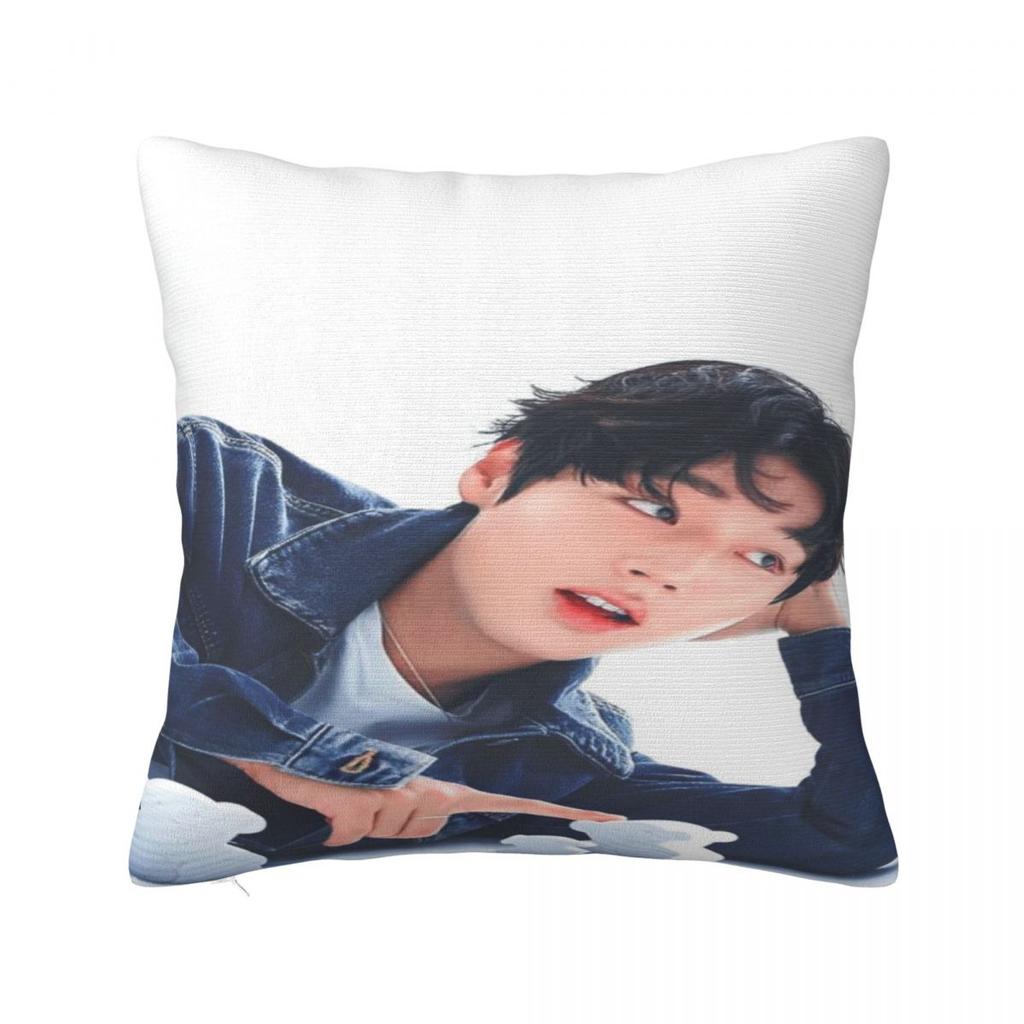 Park Ji Hoon Fan Dárková Povlak na polštář Merch Měkký Potah na polštář Povlaky na polštáře Dekorace na sedadlo S uzávěrem na zip Více velikostí
