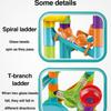 Marble Run Race Track Building Blocks Kids 3D Maze Ball Roll Toy DIY Marble Run Race Coaster SetChristmas Gift