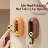 4PCS Self Adhesive 360° Rotating Wall Hook Strong Without Drilling Coat Bag Bathroom Door Kitchen Towel Hanger Hooks Home Storage