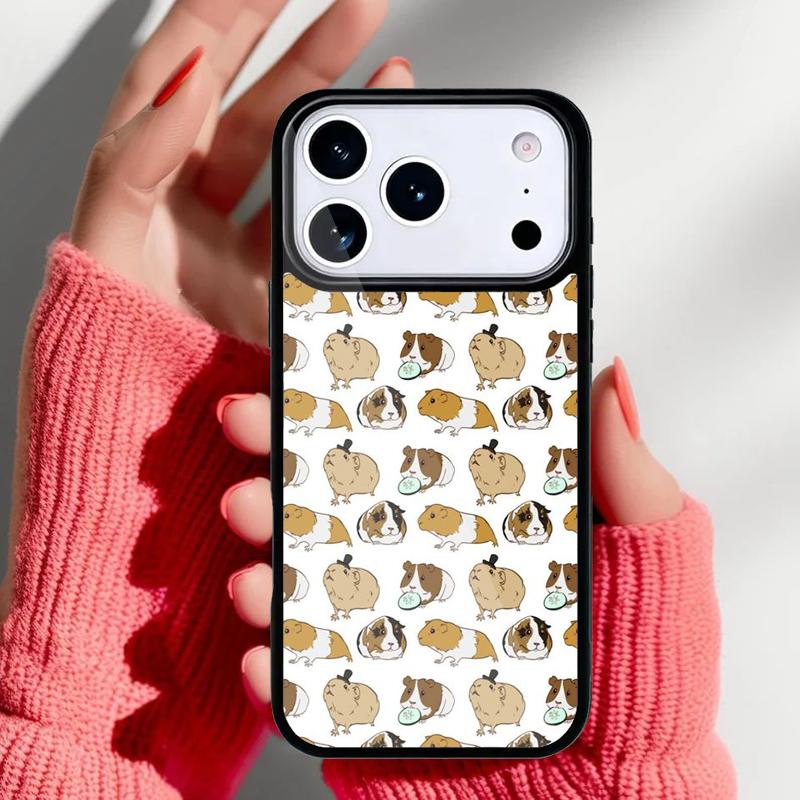 Rabbit Mouse Hamster Phone Case for iPhone 17 Air 16e 15 14 13 Pro Max Back Cover for 12 11 Pro Coque