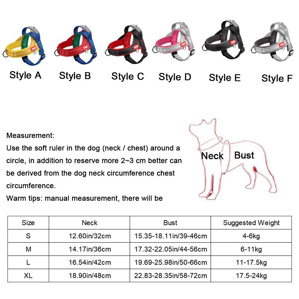 Comfortable Dog Chest Strap Reflective Pet Vest Fashion Dog Harness Vest  Outdoor Walking