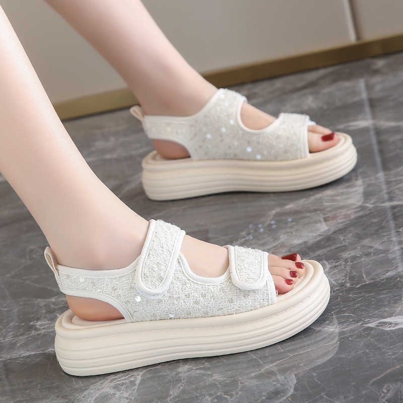 Fashion Sumer Anti-slip Womens Bedroom Slipper Low Heel Sandal Shoes Baskets Sport Sneakers Tenid Vzuttya Famous Cheap Class Tenks