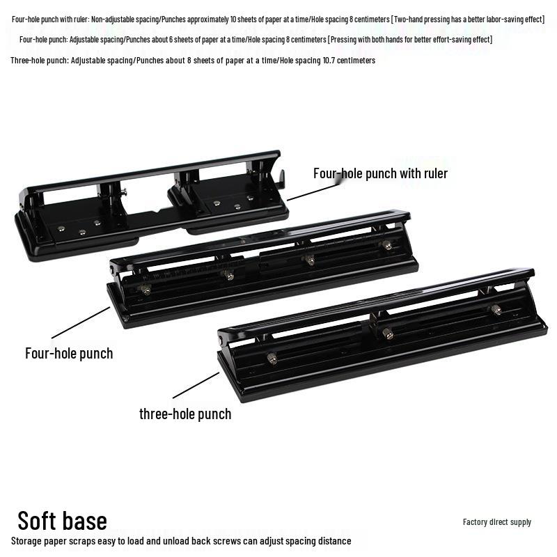 A4 Multi-Hole Puncher for Document Binding & Notebook Archiving