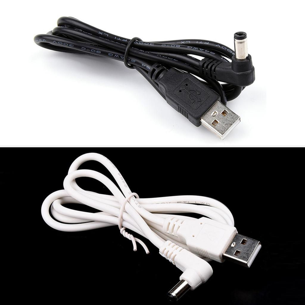 USB To DC5.5x2.5 Power Cable USB To DC5.5x2.1mm Charging Converter Cable for Speaker Routers Monitors