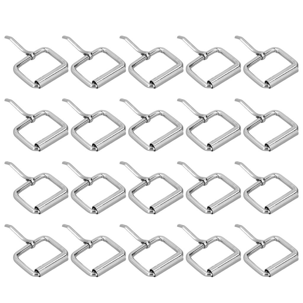 20Pcs Belt Buckles Bright Color Glossy Surface Sturdy Durable Fadeless Wide Application Metal Buckle4.5mm