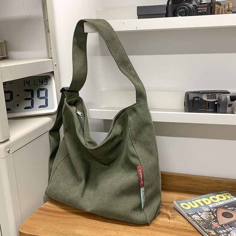Crossbody Bag Women's Large Capacity Canvas Bag Student Class Commuter Shoulder Bag
