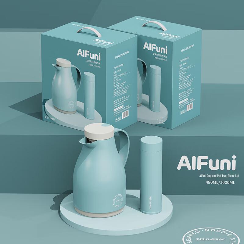 Belloco Stainless Steel Insulated Mug and Flask Set