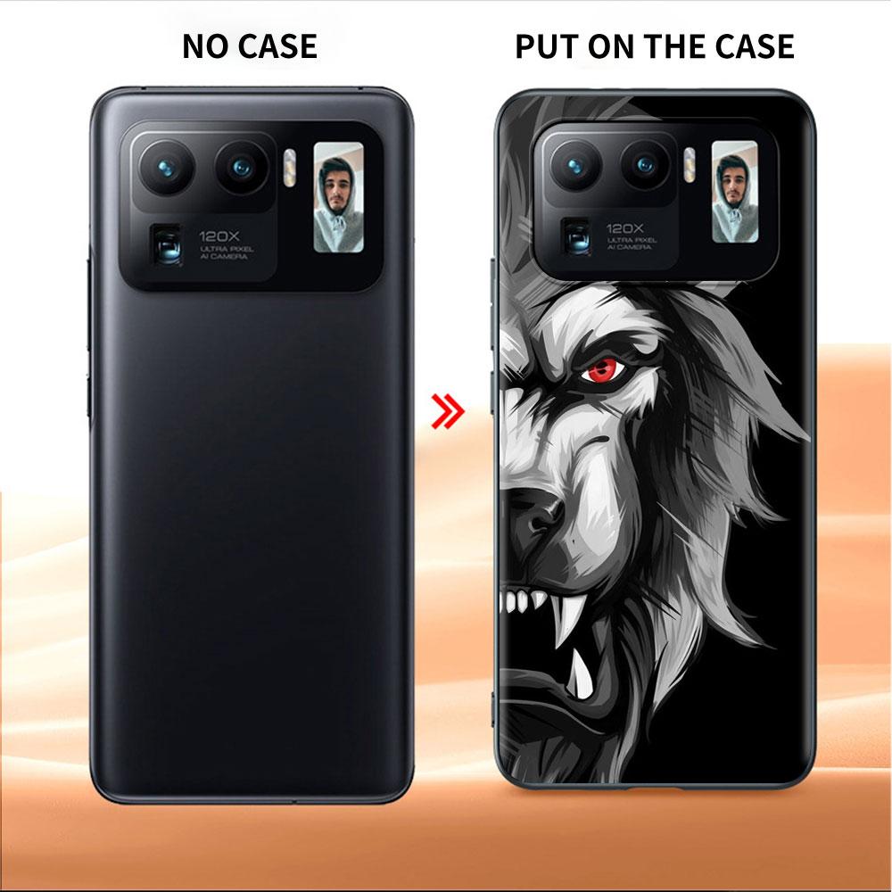 Case For Xiaomi Mi Poco X3 NFC M4 F3 C40 11 11T 10T Pro 12 9T 9 10 Lite Back Soft Phone Cover Lion Wolf