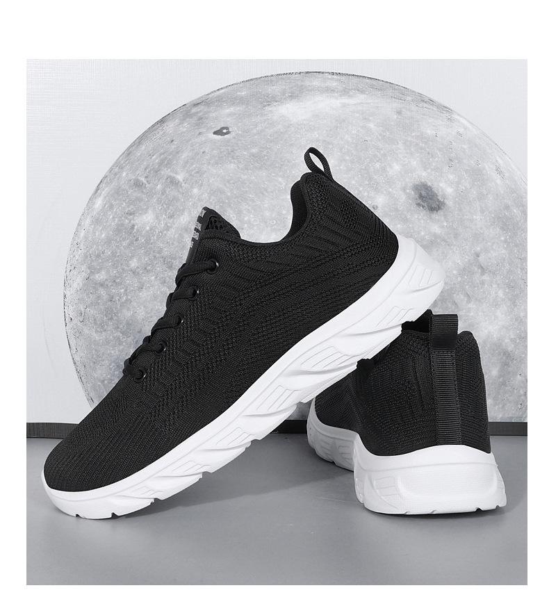 Men's Lightweight Breathable Mesh Running Shoes - Plus Size, Soft Sole for Autumn/Winter
