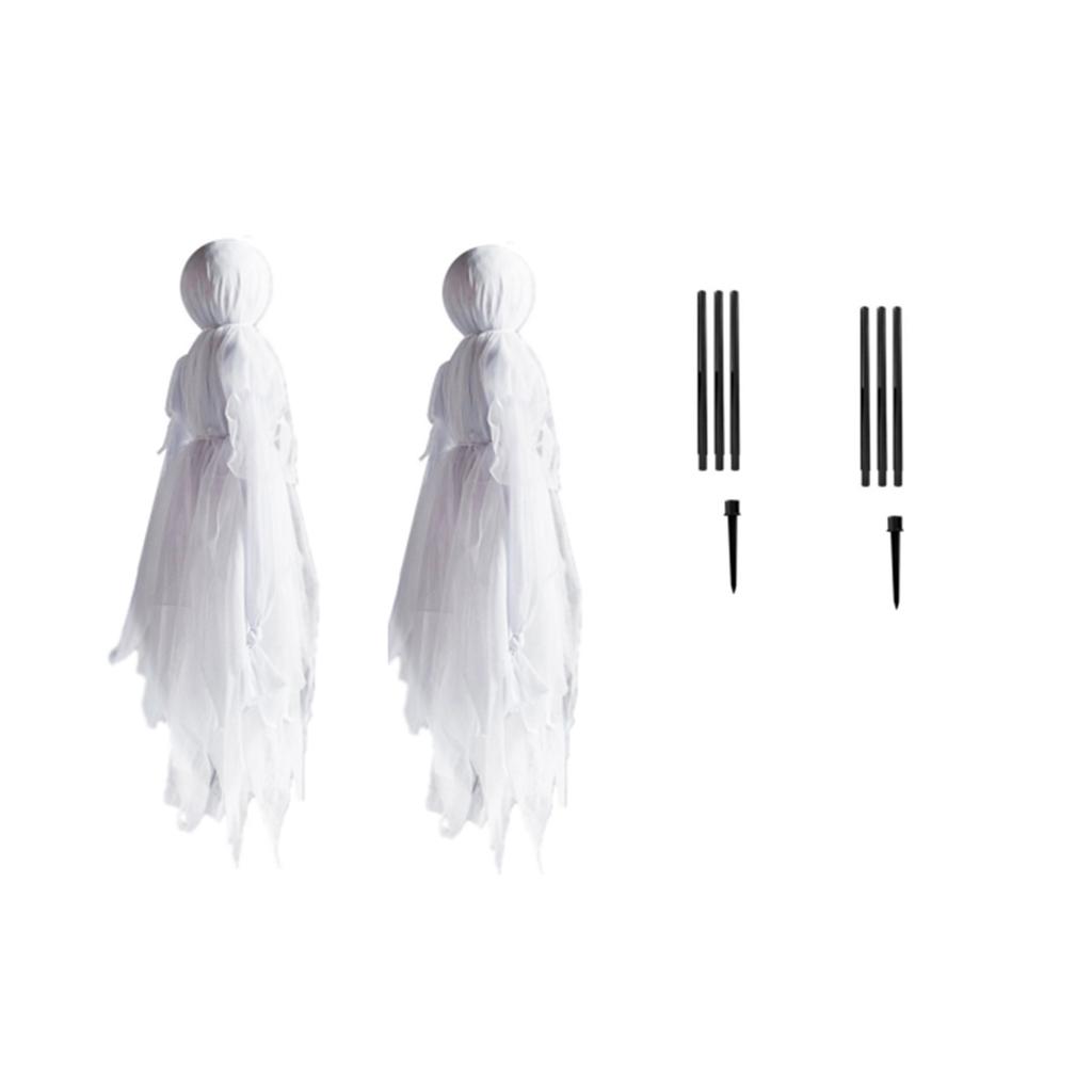 Witches Holding Hands And Glowing Faces - Set Of 3 Witches - 6 Feet Tall - Outdoor Yard Halloween Decoration