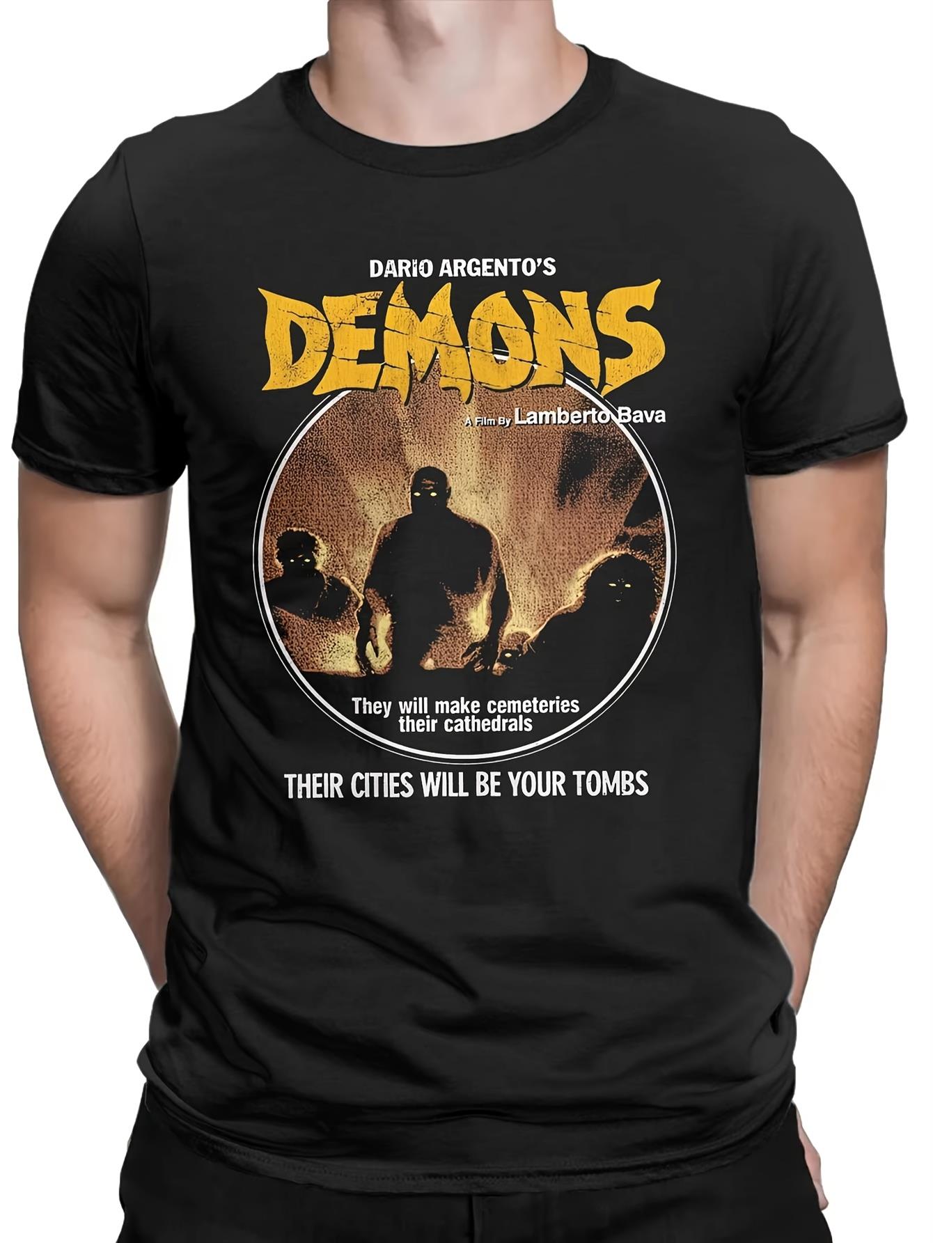 Dario Argento s Devil & Tenebrae Horror Movie T-Shirt - Italian Giallo Genre Collectible Tee with Iconic Artwork XXXXL