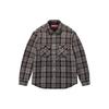 Supreme Quilted Flannel Snap Shirt 'Orange Yellow' Men's SUP-SS24-034