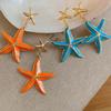 Ear Pendant Starfish Dangle Earrings Bohemia Style Long Tassel Earrings  Women