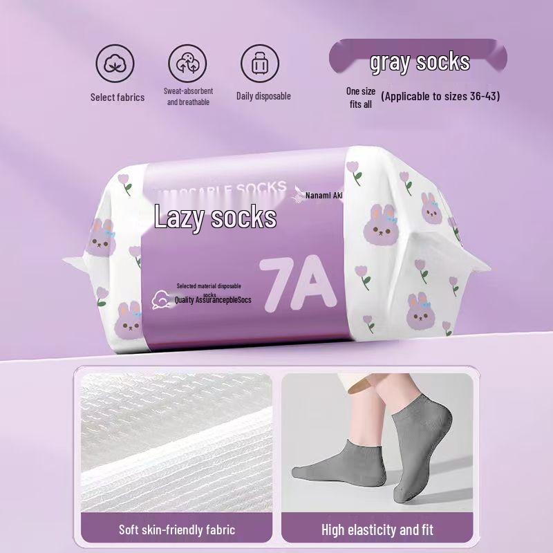 

Одноразовые носки унисекс до середины икры: Спрессованный, Не требующий смывания, Для ежедневного использования в путешествиях или на тренировках