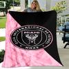 1 Stück Decke - Inter Miami CF Aufdruck, Leichte Decke für Sofa, Bett - Weich & Warm, Geschenk für Alle Jahreszeiten