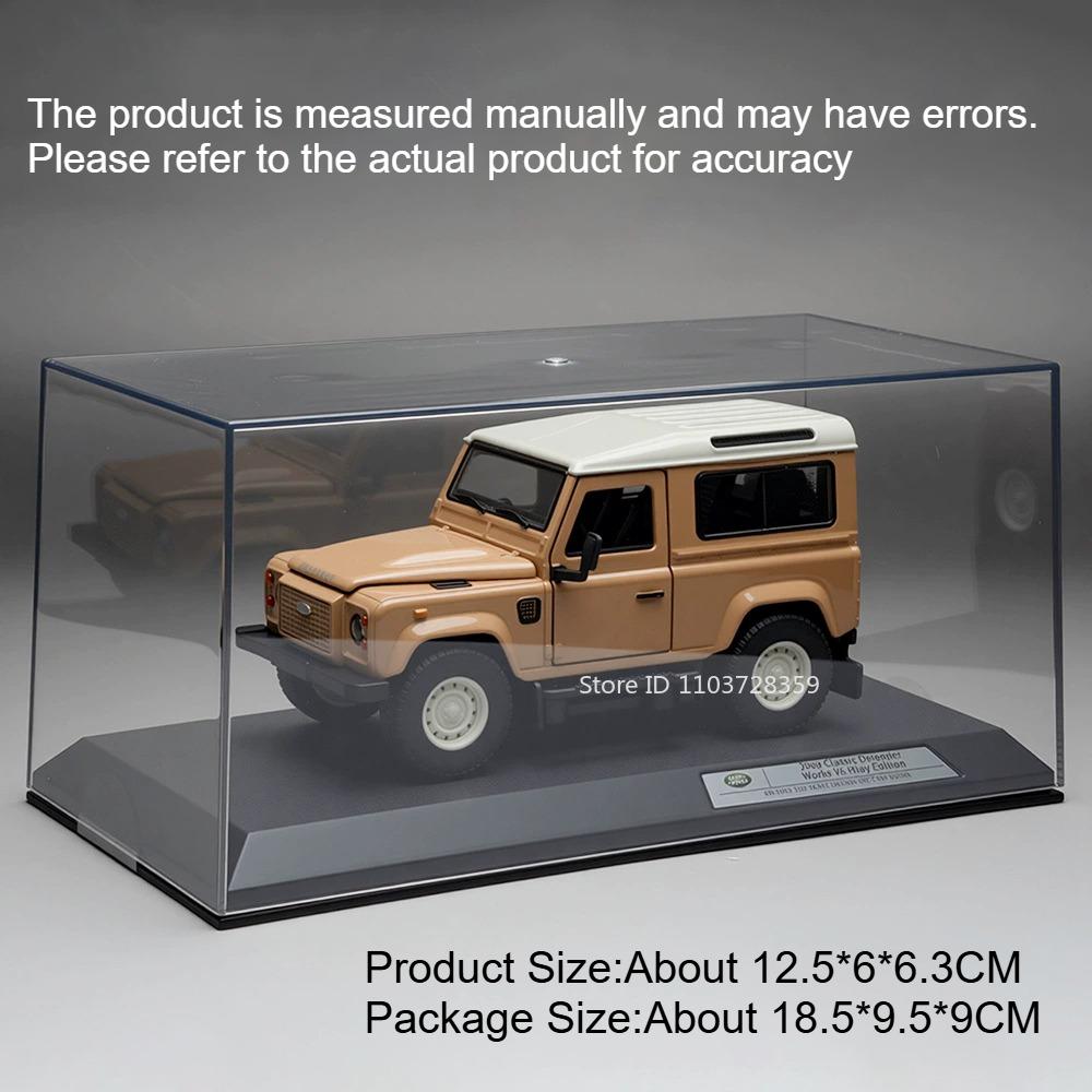 

1:32 Off-road Vehicle Model Land Rover Defender Toys Metal Diecast Shock Absorption Doors Opened Rubber Tires for Kids Gifts коричневый