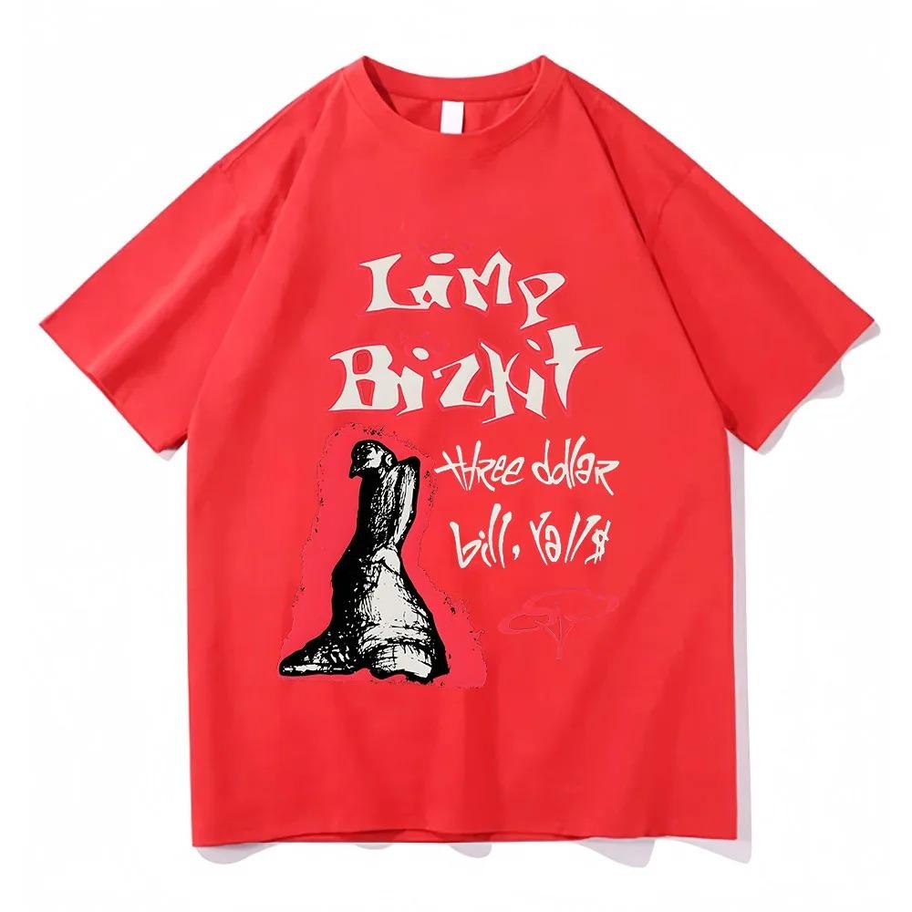 2026 Limp Bizkit Band Graphic Printing T-Shirt Hip Hop Men Women Cotton Short Sleeve Tee-Shirt Casual Oversized Street Tshirts Tops