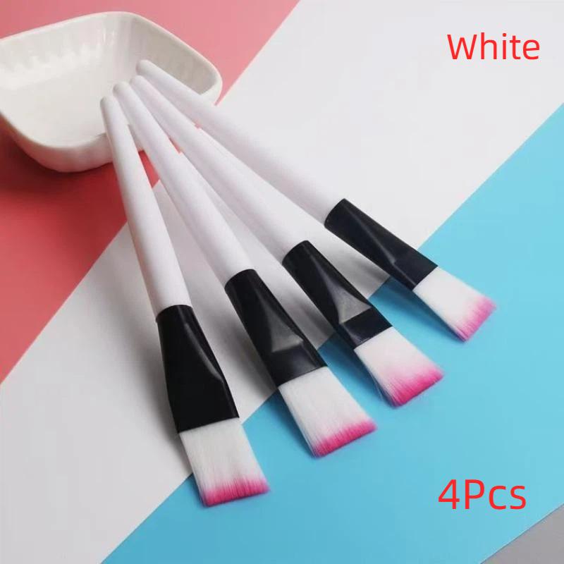 Soft Facial Mask Brushes 4Pcs Professional Food Grade Material Cosmetic Tools for Safe Skincare Application