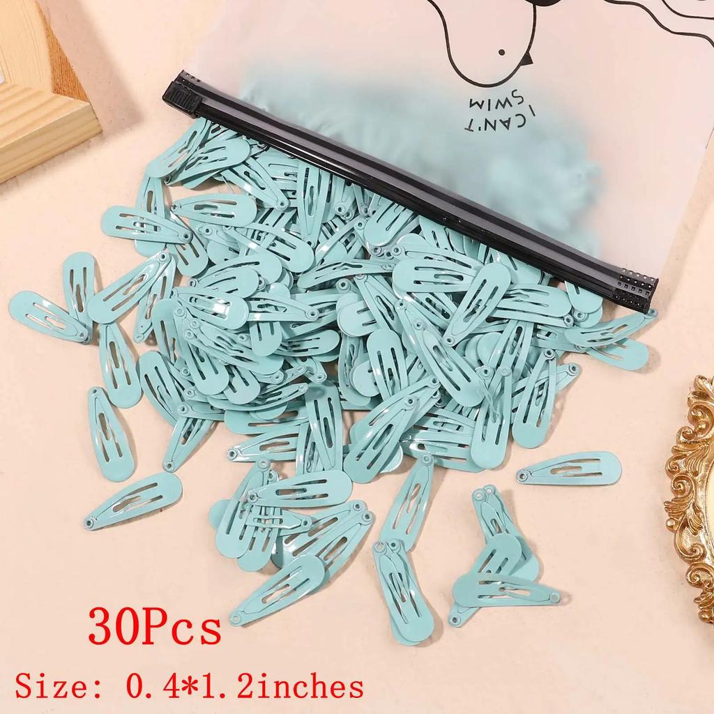 10/30Pcs/Set New Women Girls Cute Colorful Waterdrop Shape Hairpin Sweet Hair Clips Barrettes Slid Clip Fashion Hair Accessories