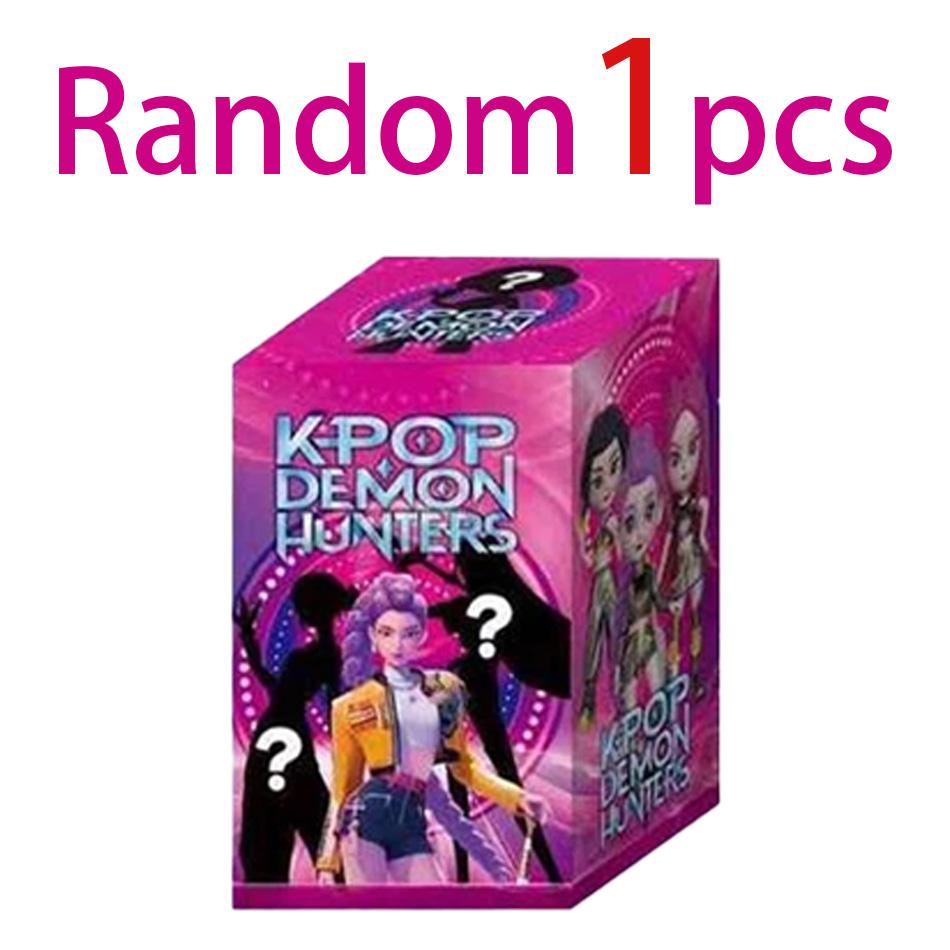 6 Stück Kpop Dämonenjäger Blind Box Saja Boys Anime Figur Schreibtischstatuen Ornament Halloween/Weihnachten Kindergeschenke Spielzeug Geburtstagsgeschenke