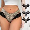 3 Stück Damen Gothic Hipster-Slips mit niedrigem Bund und Kontrast-Spitzenbesatz, Totenkopf- & Rosen-Prints für einen sexy Halloween-Look, Bequeme Hipster-Slips