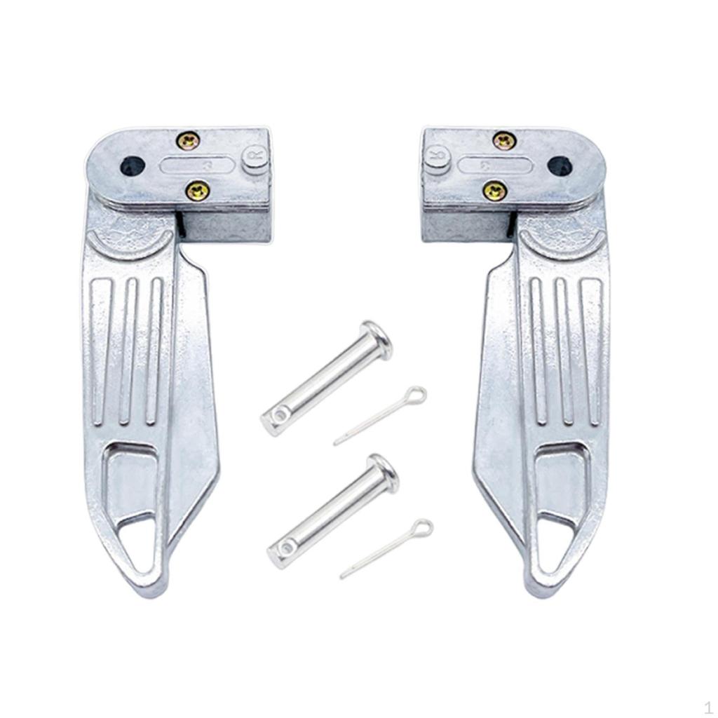 Aluminum Alloy Footrests, Non-slip, Lightweight, Sturdy, Comfortable, Foldable, Replacement Part