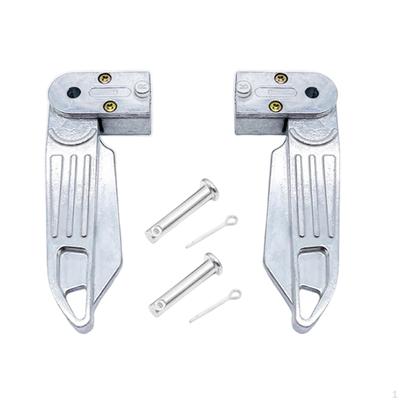 Aluminum Alloy Footrests, Non-slip, Lightweight, Sturdy, Comfortable, Foldable, Replacement Part