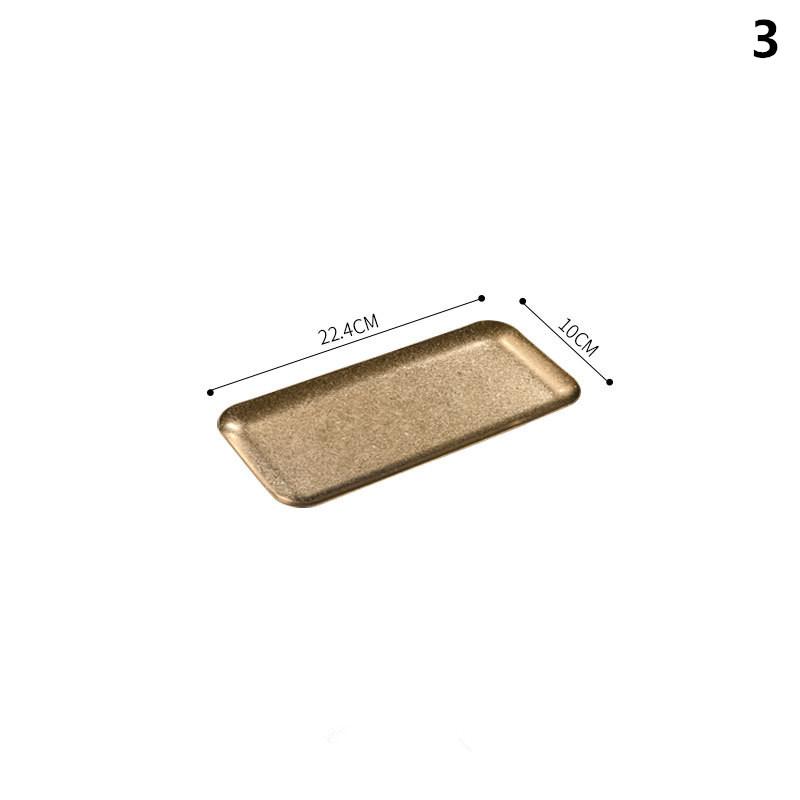 Vintage Stainless Steel Snowflake Silver Rectangle Tray Round Edge Dinner Plate Dessert Grill Tray Steak Plate Decorative Tray