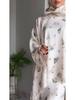 Women's Casual Printed Long Robe Dress Set - European American Spring/Summer 2025 Collection