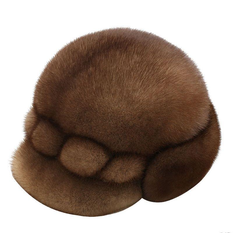 Women’s Hat Middle-aged and Elderly Hats Winter Autumn Winter Ear Protection Heattech High-end Hats