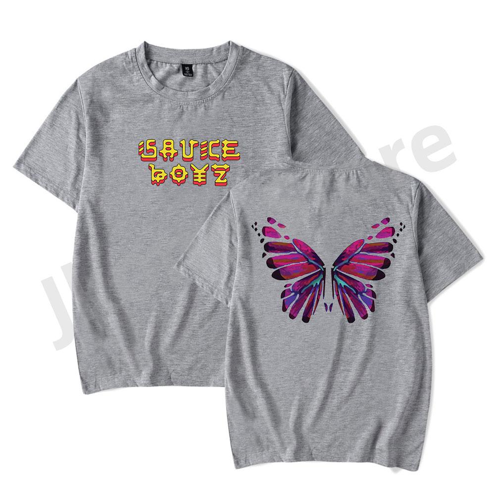 Eladio Carrion Monarca Tshirts Sauce Boyz Merch Women Unisex Fashion Casual Short Sleeve Tee S