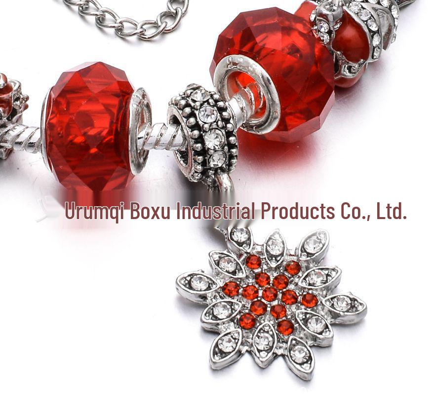 European-American Beaded Christmas DIY Pandora Bracelets