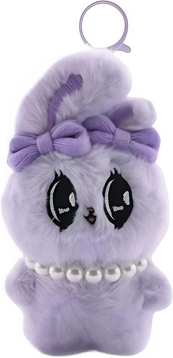 

Эстер Банни Плюшевая игрушка брелок Корейский пушистый кролик брелок Милый популярный подарок для детей и взрослых (В)