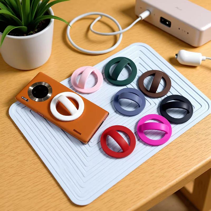 Magnetic Liquid Silicone Phone Holder - MagSafe Compatible, Universal Fit for All Phones Universal (Magnetic Phone Case/Phone)
