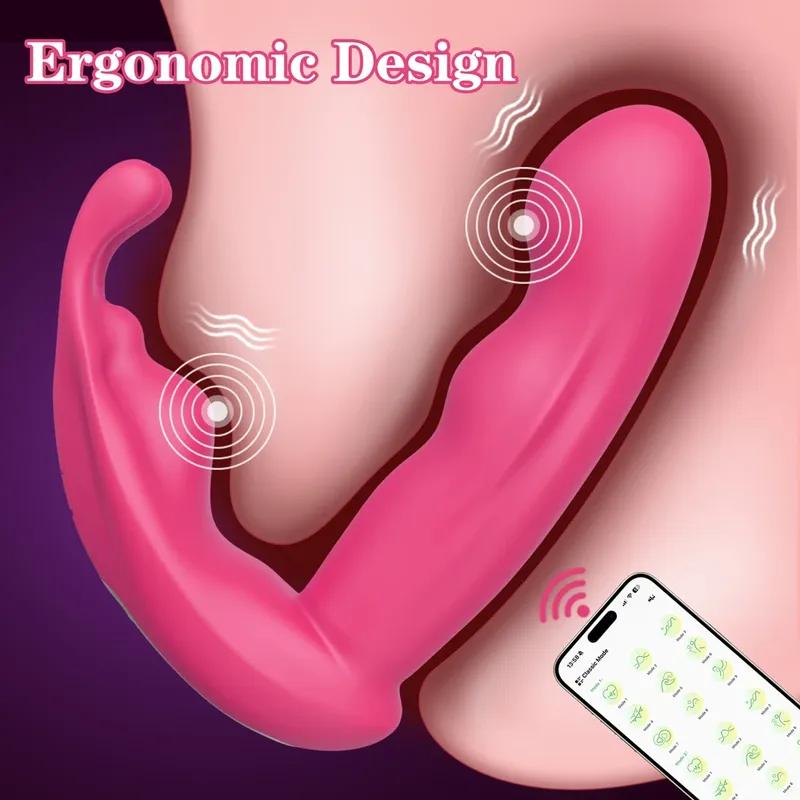 App Wearable Remote Vibrator Dildos G Spot Vibrators Adult Sex Toys for Women Remote Vibrators Clit Anal Clitoral Stimulator 18+