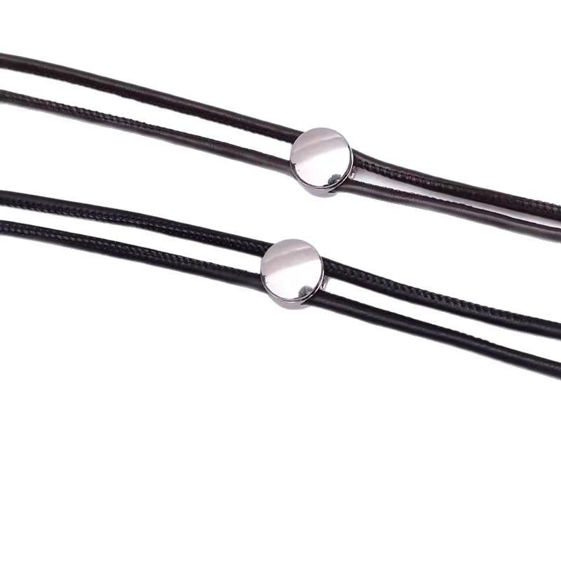 Damski Miękki Cienki Skórzany Pasek z Węzłem, Pasek z Sprężynową Klamrą do Sukienek i Spódnic, Czarny Akcesorium - Łańcuszek na Pas.