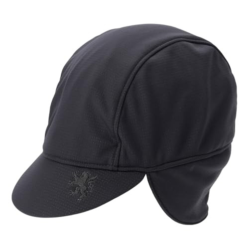 Kapelmuur Thermo Dream Cycling Winter Cap with Ear Flaps, Black, One Size