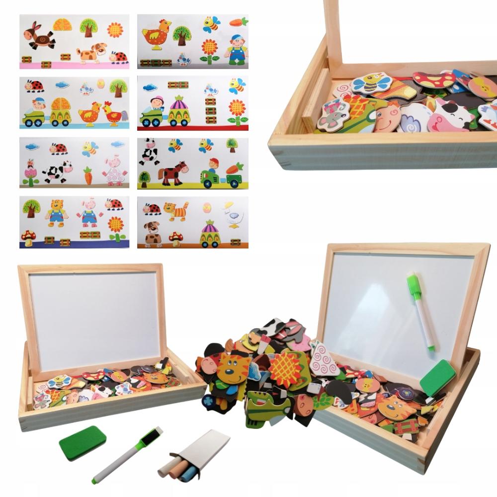 FARM, MAGNETIC BOARD, ECO CLOSED MAGNETIC BOARD, educational chalk case