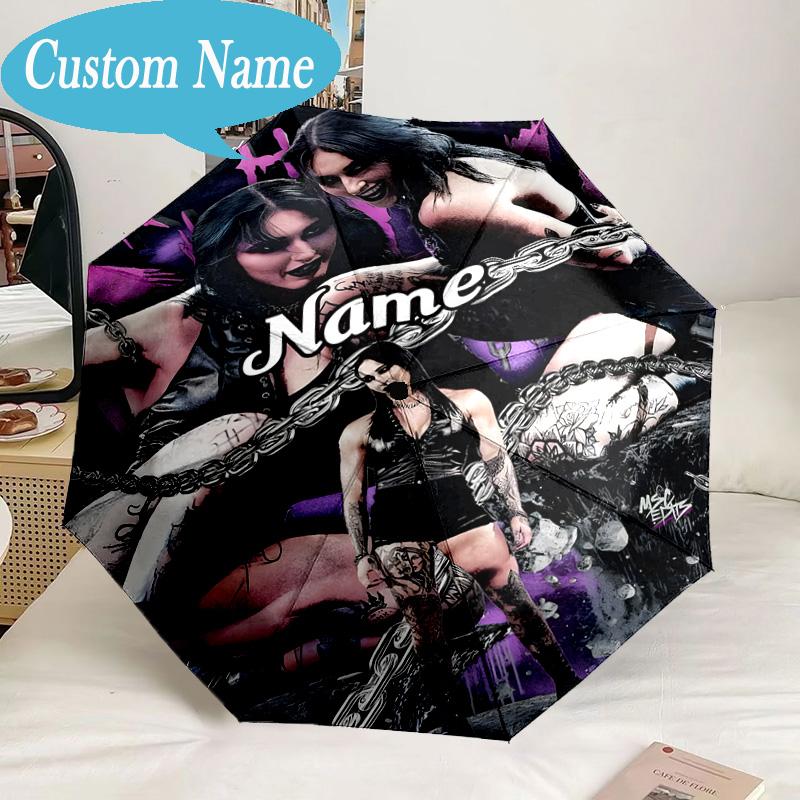 Custom Name Umbrella Rhea Ripley wrestling Umbrella 8-Frame for Travel, Camping, Casual Lightweight Portable, Essential for Family Gifts