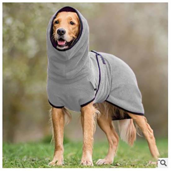 Useful Towelling Greyhound Costumes Soft Dog Warm Apparel Pet Sleepwear Coat Pitbull Hoodies Jacket Harness Vest