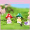 Whimsical Resin Mushroom Doll Decorations For Fairy Garden And Succulent Pot