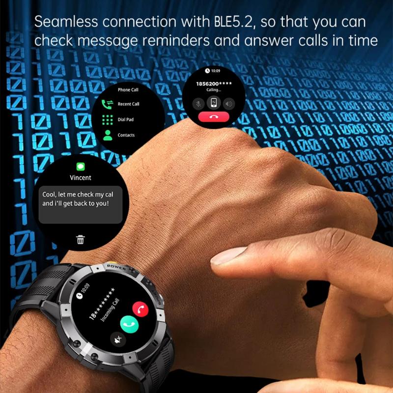2025 New Outdoor Man's Smart Watch Bluetooth Call Smartwatch Fitness Tracker Clock IP68 Waterproof Watches Woman for IOS Android