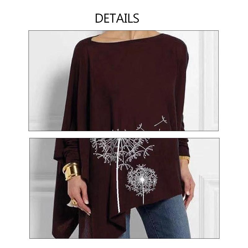 Bawełniane nieregularne damskie topy i bluzki Casual O Neck z długim rękawem Top damska tunika 2019 jesienno-wiosenna Plus rozmiar Blusas koszule