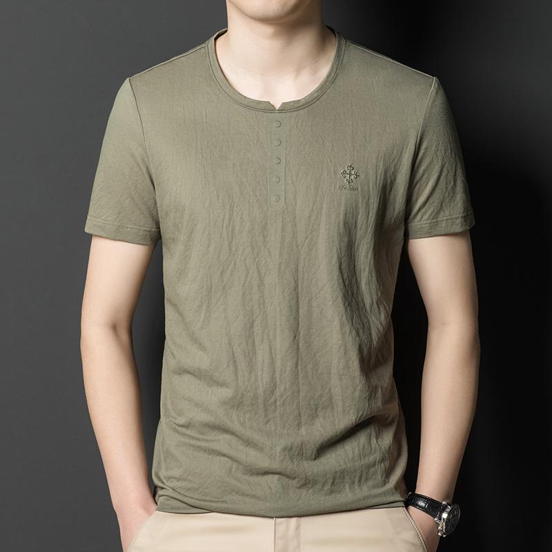 Новая летняя мужская свободная футболка с короткими рукавами — фото 7