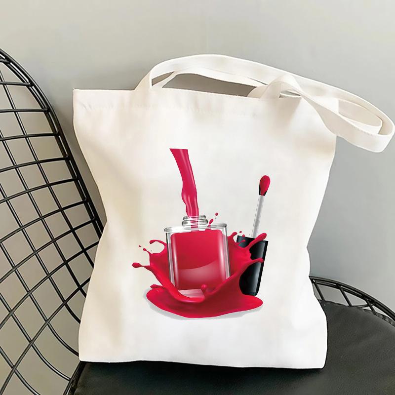 I Do Nail What Is Your Superpower Print Shopper Bag Women Harajuku Book Bag Fashion Large Foldable Shopping Bags Female Tote Bag