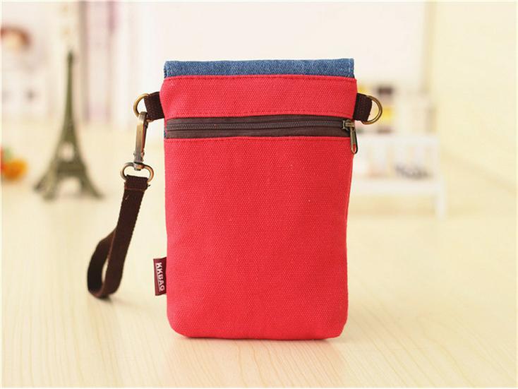 6" Rankinė per petį telefonui - Moteriškas medžiaginis pakabukas ant kaklo ir piniginė monetoms iPhone 7 Plus