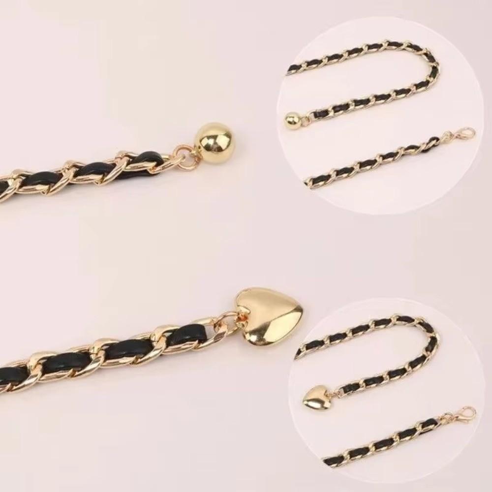 Ball Heart Strap Girdle Long Thin Tassel Jewelry Accessories New Waist Link for Women