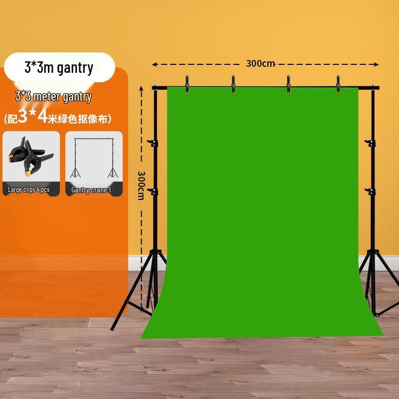 Professional Chroma Key Green Screen Fabric – No Punching or Installation Needed for Photography & Live Studio